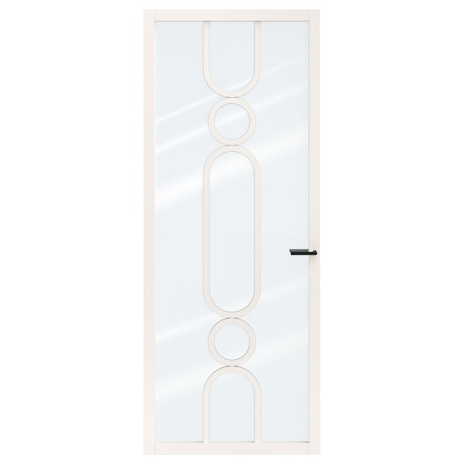 Binnendeur Skantrae SSL 14623 Blank Glas Wit Gelakt